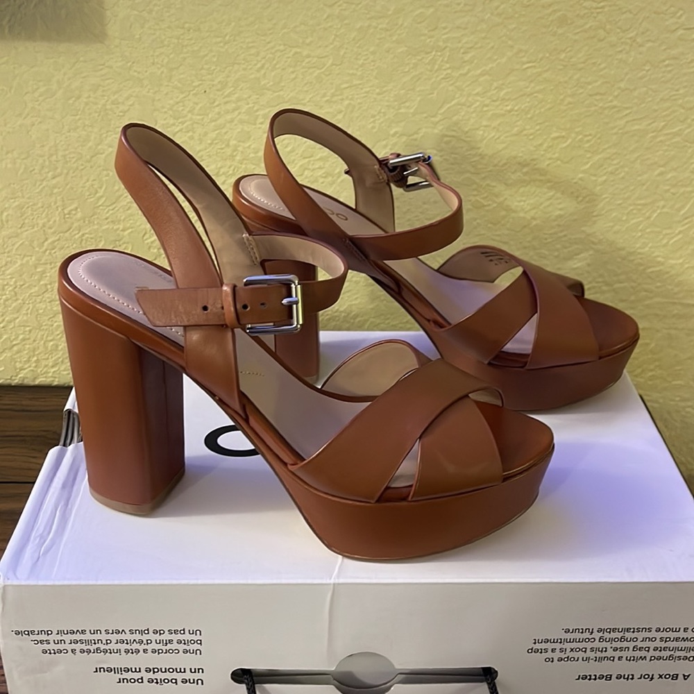Aldo - Platina Brown Sandals